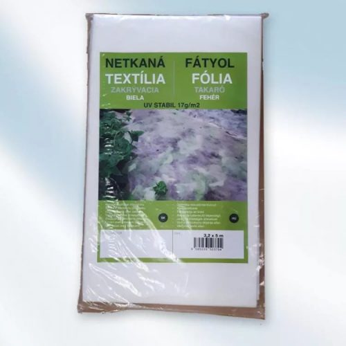 FÁTYOLFÓLIA FEHÉR 3,2 X  5 M   UV STABIL 17G/M2