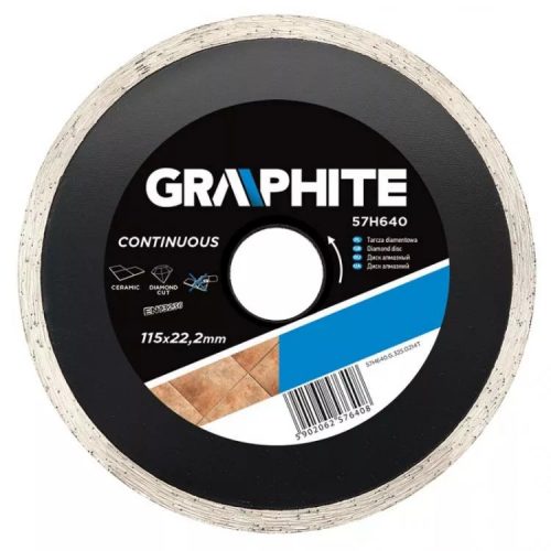 GYÉMÁNTVÁGÓ GRAPHITE  57H640 115MM VIZES