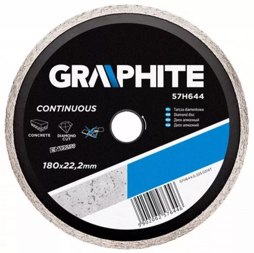 GYÉMÁNTVÁGÓ GRAPHITE  57H644 180MM VIZES