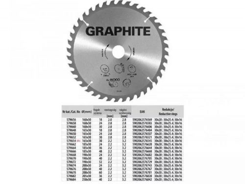 KÖRFŰRÉSZLAP GRAPHITE  57H658 160X30 Z 24