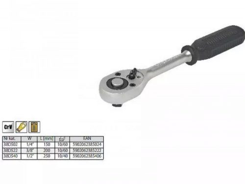 RACSNIKULCS TOPEX 38D502 1/4˝ CRV 150 MM