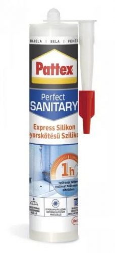 SZILIKON PATTEX EXPRESS  SZANITER FEHÉR 280 ML 