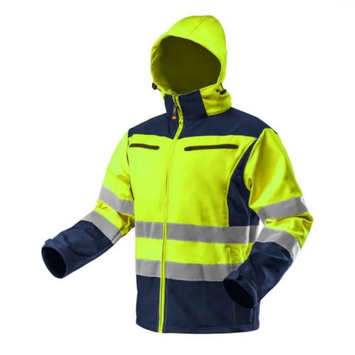 LÁTHATÓSÁGI DZSEKI NEO 81-700-L SOFTSHELL, KAPUCNIVAL, SÁRGA