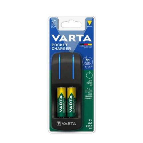 VARTA Akkutöltő Pocket + 4x2100mAh AA (AA/AAA) 420min